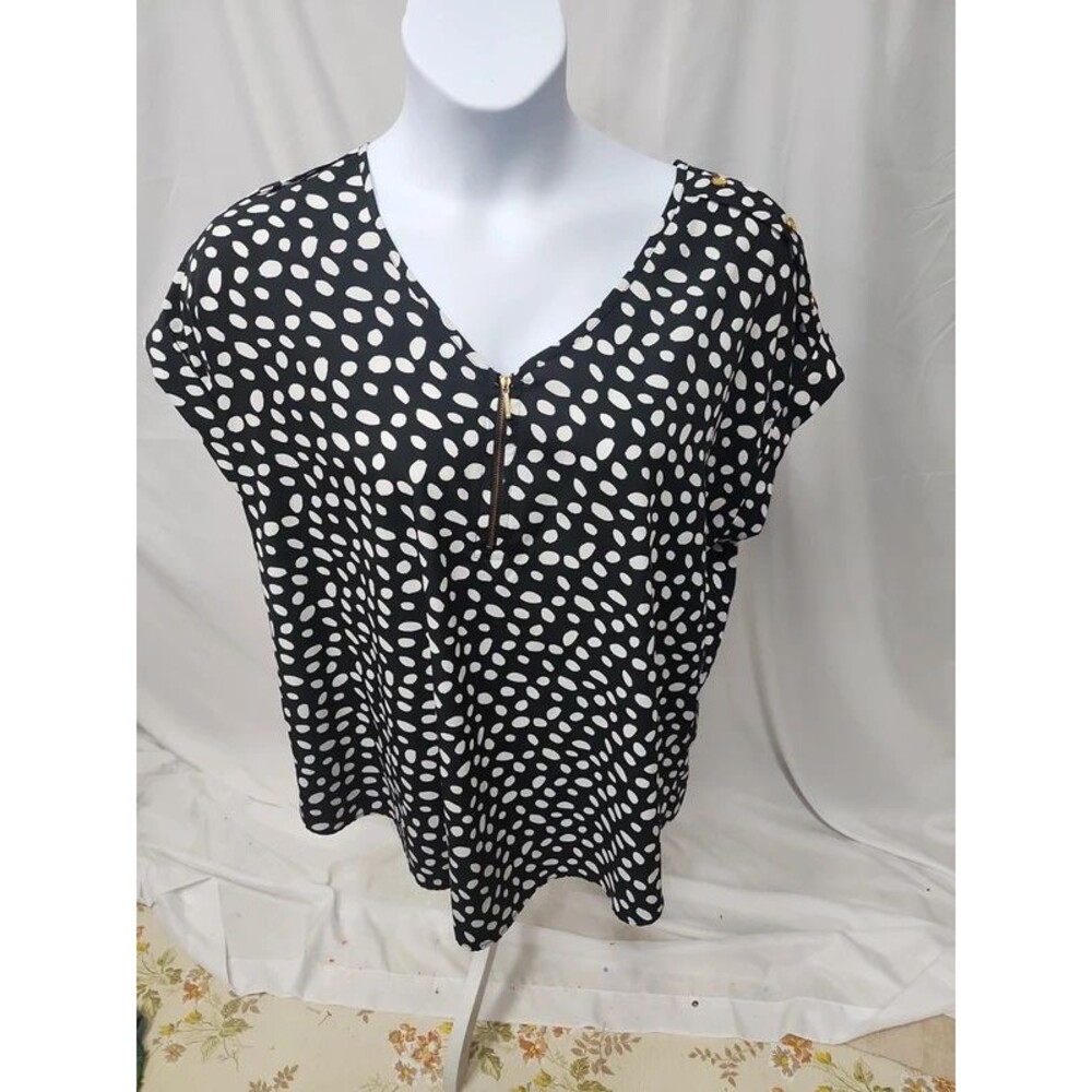 MPH Polka Dots top fun and sassy sz 3X